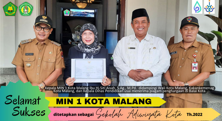 Terima Penghargaan Sekolah Adiwiyata Kota Min Kota Malang