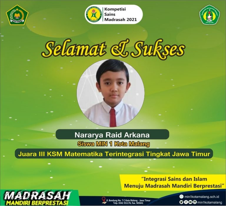 Jawara Matematika, Raih Juara III KSM Matematika Terintegrasi Tahun 2021 Tingkat Jawa Timur