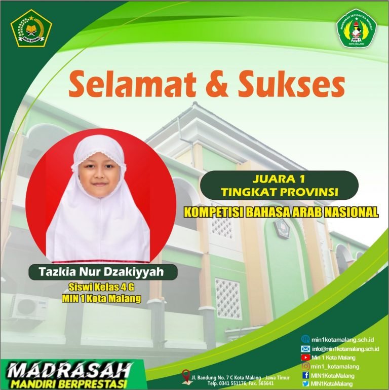 Siswa Kelas 4, Sabet Juara 1 Tingkat Provinsi Jawa Timur