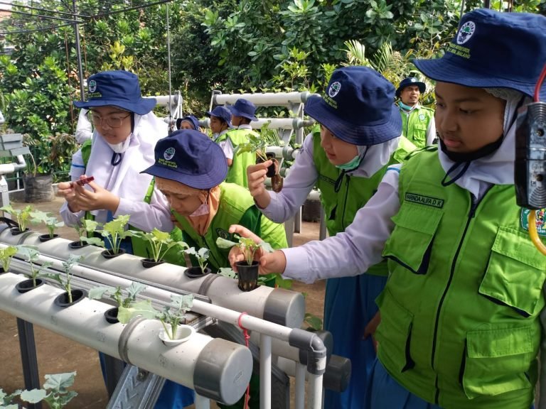 Panen Hasil Kebun Bersama Kader Adiwiyata