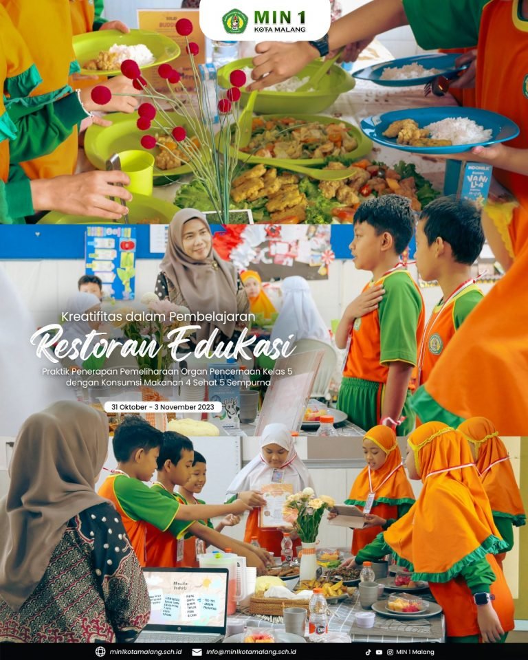 “Kreativitas dalam Pembelajaran: MIN 1 Kota Malang Mengubah Kelas Menjadi Restoran Edukasi”
