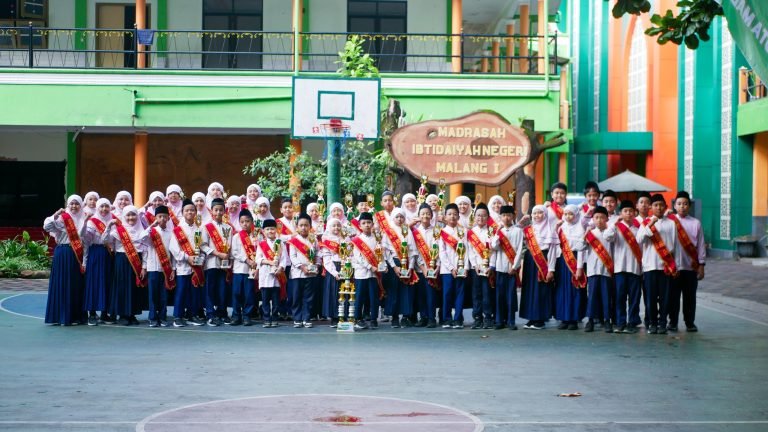 Membanggakan! MIN 1 Kota Malang Borong Piala PORSENI MI Tingkat Kota dan Lolos ke Tingkat Provinsi!