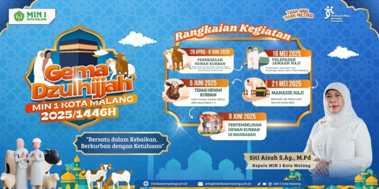 Gema Dzulhijjah 1446 H di MIN 1 Kota Malang: Bersatu dalam Kebaikan, Berkurban dengan Ketulusan