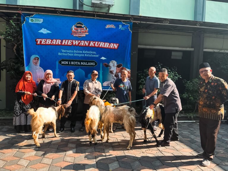Tebar Hewan Kurban MIN 1 Kota Malang dan Total Perolehan Kurban Gema Dzulhijjah 1446 H/2025