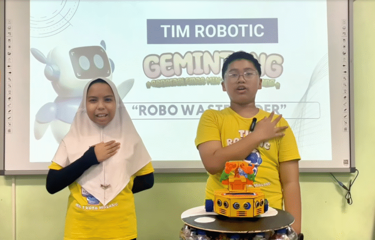 Robot Peduli Lingkungan Karya Siswa MIN 1 Kota Malang Tembus Grand Final MRC 2025