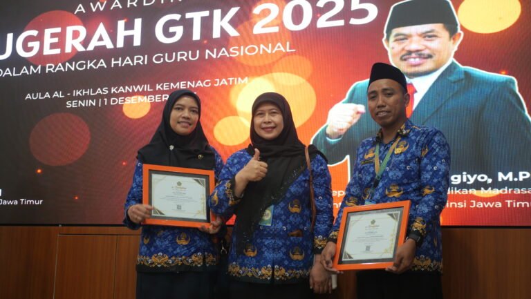 Membanggakan! Dua GTK MIN 1 Kota Malang Raih Anugerah Guru dan Tenaga Kependidikan 2025